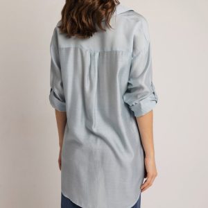 Πουκάμισο μονόχρωμο γαλάζιο