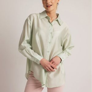 Πουκάμισο μονόχρωμο λαχανί