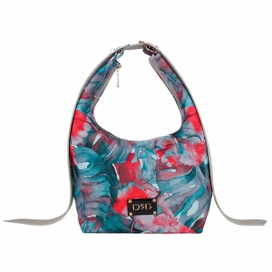 De Raggi Floral τσάντα ώμου και χιαστί multicolor μπλε