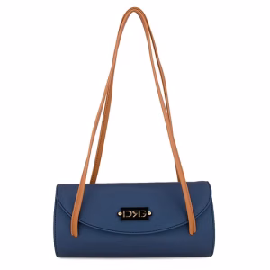 De Raggi Champagne Elegant Shoulder Bag μπλε.